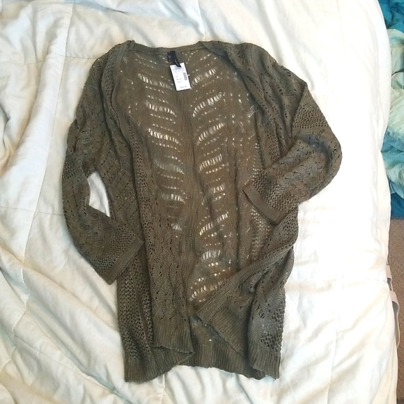 Maurices Sweaters - Maurice's Olive Open Large (M fit) New Knit Sweater Women's